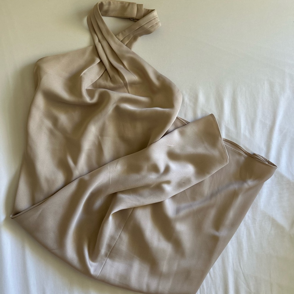 BHLDN Tan Midi Dress